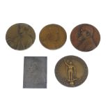 Belgium, Commemorative medals (27) in bronze, some silvered, mostly early 20th century, a variety.