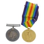 Great War Pair, British War Medal 1914-20, Victory Medal, named to '201833 Spr. E. Redhead. R.E.'