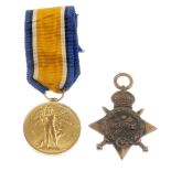 Great War Pair, 1914-15 Star, Victory Medal named to '14932 Pte. A. Mc Intosh. R. Sc. Fus.',