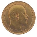 Edward VII, Sovereign 1910. Very fine. Very fine.