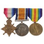 Great War Trio, 1914-15 Star, British War Medal 1914-20, Victory Medal named to '2038 Pte. D. Mc