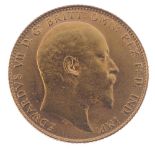 Edward VII, Sovereign 1906. Good very fine. Good very fine.