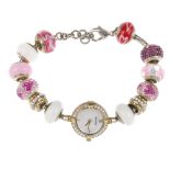 Four designer charm bracelets. To include two Links of London Sweetie charm bracelets, one