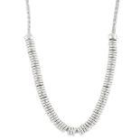 LINKS OF LONDON - a necklace. The snake chain with a series of free-moving hoops, two wider hoops