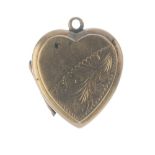 Three lockets and one 9ct back and front locket. To include a heart shape back and front locket, the