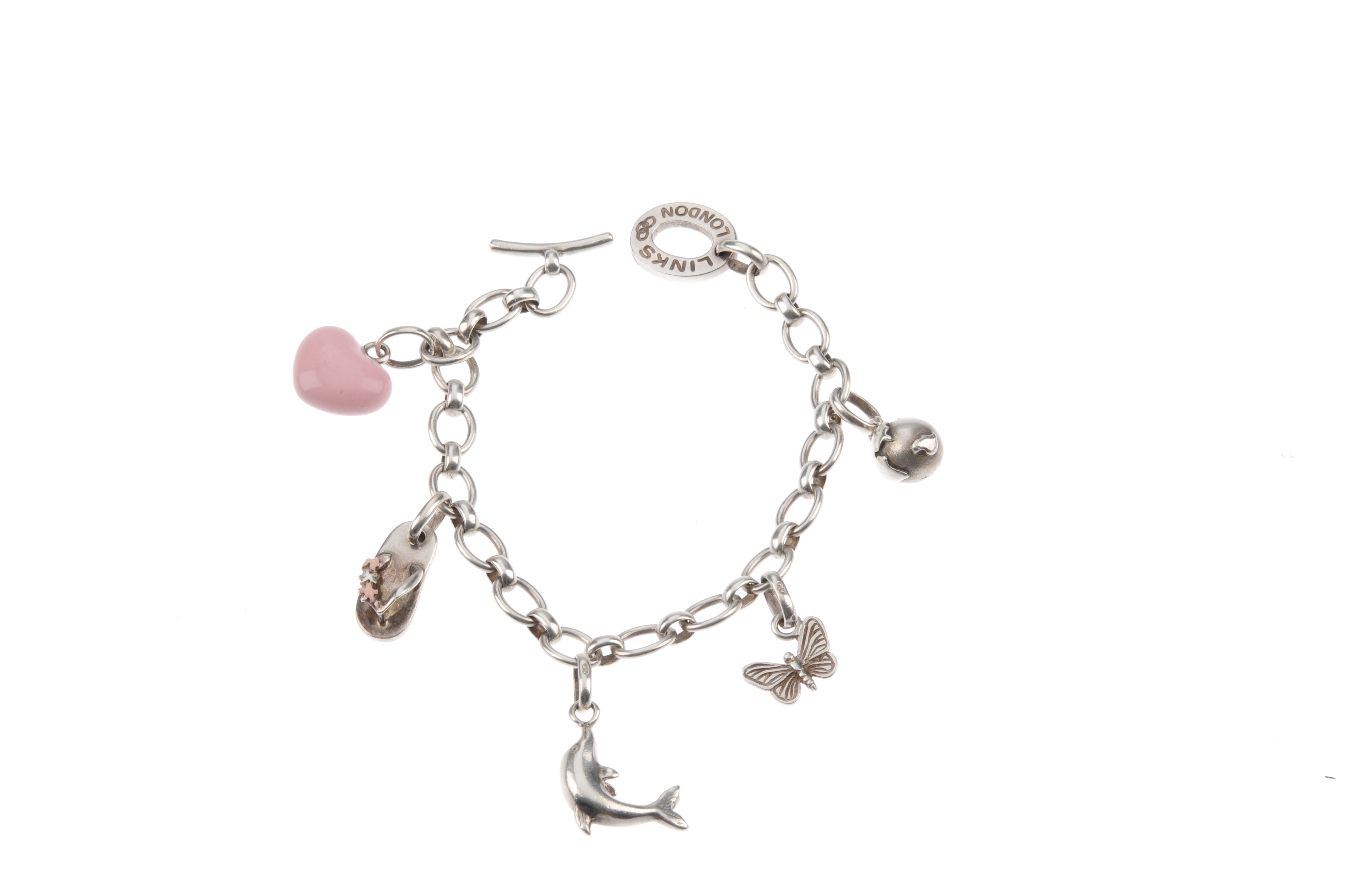 LINKS OF LONDON - two charm bracelets. The first a Sweetie bracelet with logo to the central - Image 2 of 3