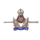 A selection of mainly enamel military brooches. To include six RAF brooches in the shape of the