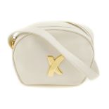 BY PALOMA PICASSO - a cream leather handbag. With a cream leather exterior with maker's gold tone