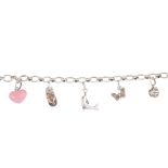 LINKS OF LONDON - two charm bracelets. The first a Sweetie bracelet with logo to the central