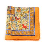 HERMÈS - a 'Chasse En Inde' scarf.