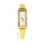 GUCCI - a lady's 109 half bangle watch.