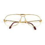 CARTIER - a pair of 'Tank Santos de Cartier' aviator glasses frames