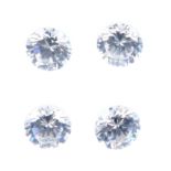A selection of Cubic zirconia. Some gemstones possibly paste, composite, treated or synthetic. li>