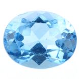 A selection of gemstones, to include a rectangular-shape sinhalite, weighing 4.80cts, together