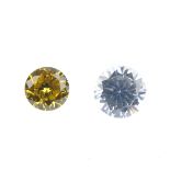 A selection of cubic zirconia. To include vari-shape colourless cubic zirconia, together with