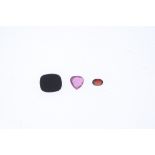 A quantity of gemstones. Some gemstones possibly paste, composite, treated or synthetic. Due to