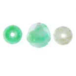 A selection of gemstones. Total weight 323gms. Some gemstones possibly paste, composite, treated