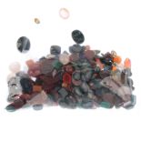 A quantity of gemstones. Some gemstones possibly paste, composite, treated or synthetic. Some