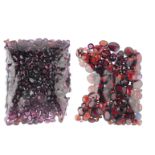 A selection of garnet. To include mostly oval, circular and rectangular-shapes. Total estimated