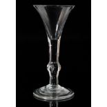 An 18th Century drinking glass circa 1730,