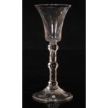 An 18th Century balustroid drinking glass circa 1740,