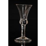 An 18th Century drinking glass circa 1750,