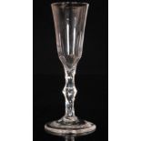 An 18th Century ale glass circa 1780,