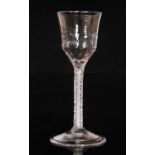 An 18th Century drinking glass circa 1750,