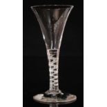 An 18th Century drinking glass circa 1755,