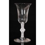 An 18th Century drinking glass circa 1765,