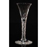 An 18th Century drinking glass circa 1750,