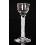 An 18th Century drinking glass circa 1765,