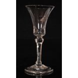 An 18th Century drinking glass circa 1740,