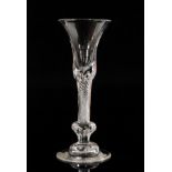 An 18th Century drinking glass circa 1750,