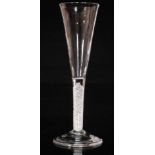 An 18th Century drinking glass circa 1760,