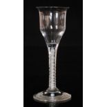 An 18th Century drinking glass circa 1765,