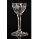 An 18th Century drinking glass circa 1740,