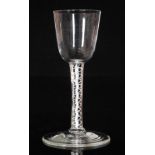 An 18th Century drinking glass circa 1765,