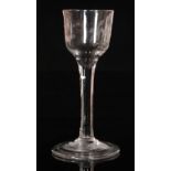 An 18th Century drinking glass circa 1750,