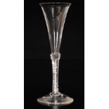 An 18th Century drinking glass circa 1760,