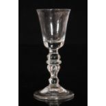 An 18th Century drinking glass circa 1730,