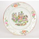 A 19th Century creamware plate,