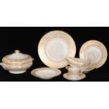 An extensive collection of Wedgwood Florentine (Gold) dinner and tea wares comprising twelve 11",