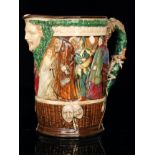 A large Royal Doulton limited edition 'The Shakespeare Jug' decorated in relief with characters to