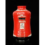 A Moorcroft Pottery Collectors Club vase modelled as a post box and tubelined Mon 1st Dec 2008,