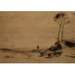 JOSEPH GRAY (1890-1962) - 'In the Glen', etching, signed in pencil, framed, 17cm x 24.