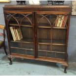 An early 20th Century mahogany display cabinet,