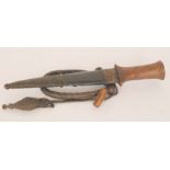A late 19th to early 20th Century African dagger,