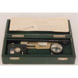 A Haff-Planimeter No 316, serial no 47948 and instructions fitted green plush lined leather case.