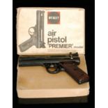 A Webley & Scott .177 Premier air pistol, boxed.